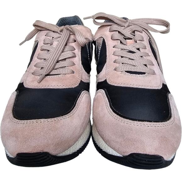 Voile Blanche Julia Power Sneaker Suede Washed Fabric Pink Grey Size 41/US 11 - Picture 3 of 15